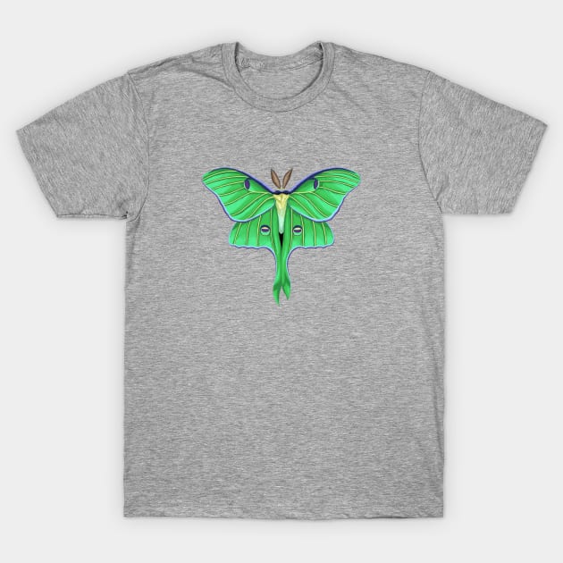 Luna Moth T-Shirt by BottledMonster